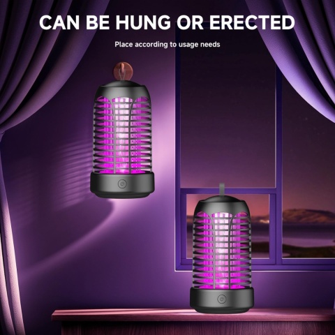 Elektryczna lampa owadobójcza, 4500 V, lampa na komary z 20 W UV i światłem LED 9 W