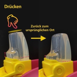 Fjbottle Izolowana butelka dla dzieci ze słomką 350 ml, szczelna, bez BPA