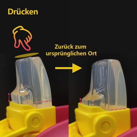 Fjbottle Izolowana butelka dla dzieci ze słomką 350 ml, szczelna, bez BPA