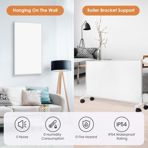 Hocosyme Panel grzewczy na podczerwień 800W Z Termostatem