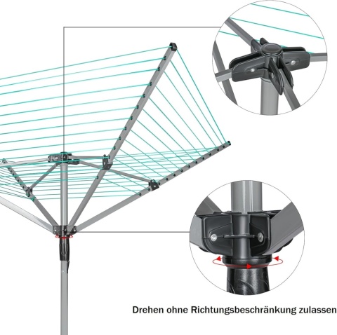 Innotic Parasol, suszarka na pranie, składana, przenośna