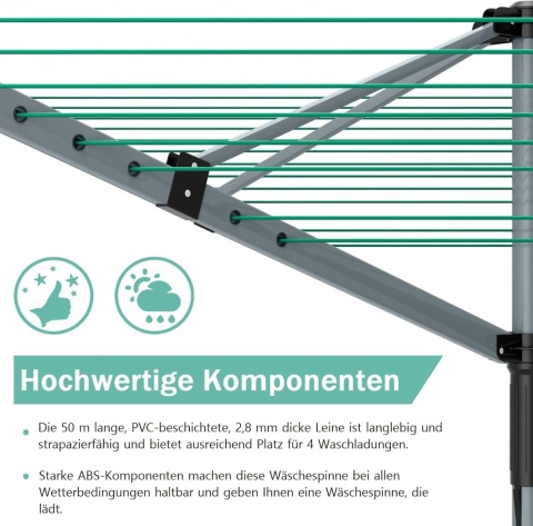 Innotic Parasol, suszarka na pranie, składana, przenośna