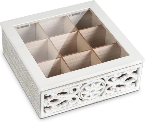 JAZUIHA Pudełko na herbatę w stylu vintage