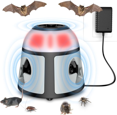 Kfonla Ultradźwiękowy odstraszacz gryzoni, plug-in, led