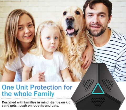 Ultradźwiękowy odstraszacz gryzoni, łasic żółtych, szopów