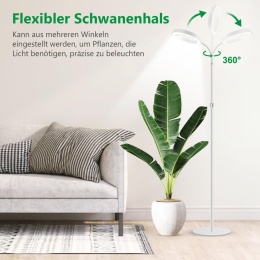 Aumtrly Lampa LED do uprawy roślin, pełne spektrum, 170 cm, regulowana