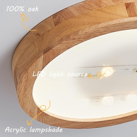 Lampa sufitowa led Baerolc 50 x 50 x 5 cm