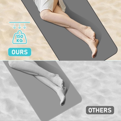 Leżak plażowy ogrodowy z 4 pozycjami oparcia zestaw 2 sztuk