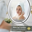 Lustro S'bagno 800 cm okrągłe z oświetleniem funkcja pamięci