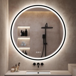 Lustro S'bagno 800 cm okrągłe z oświetleniem funkcja pamięci