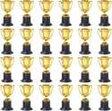 Mini Trofea na Nagrody Złote Puchary Duży Zestaw 24 Sztuki