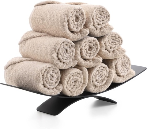 OETAMS WIESZAK NA RĘCZNIKI DLA GOŚCI BEZ WIERCENIA CZARNY WIESZAK NA PAPIER