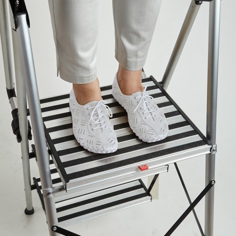 PROFI-PARTNER Drabina bezpieczeństwa, składane poręcze, 3 stopnie