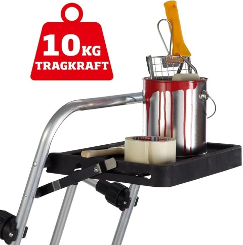 PROFI-PARTNER Drabina bezpieczeństwa, składane poręcze, 3 stopnie