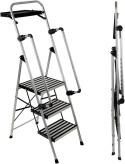 PROFI-PARTNER Drabina bezpieczeństwa, składane poręcze, 3 stopnie
