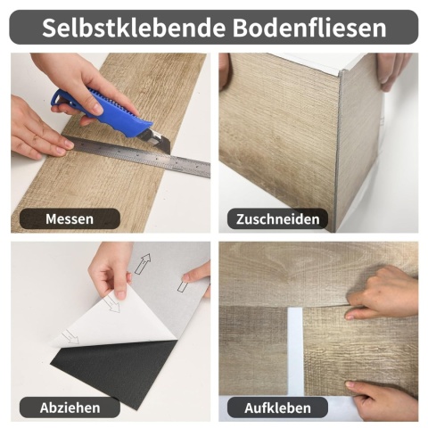 Podłoga winylowa panele 16 desek o wymiarach 15,24 cm x 91,44 cm