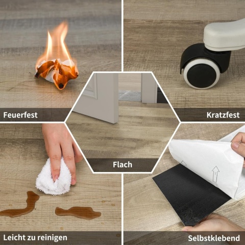 Podłoga winylowa panele 16 desek o wymiarach 15,24 cm x 91,44 cm