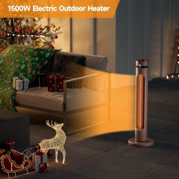 Promiennik podczerwieni 1500 W na zewnątrz, 8 stopni ogrzewania, oscylacja