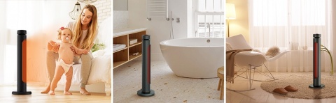 Promiennik podczerwieni 1500 W na zewnątrz, 8 stopni ogrzewania, oscylacja