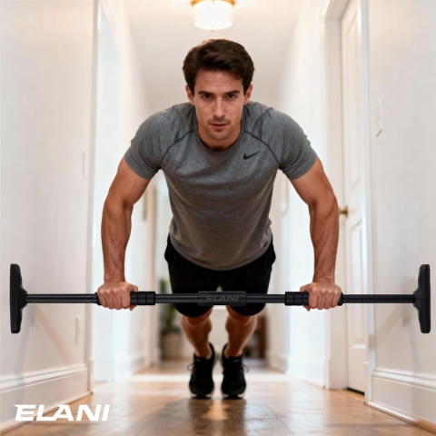Solidny drążek rozporowy do podciągania ćwiczeń siłowania regulowany