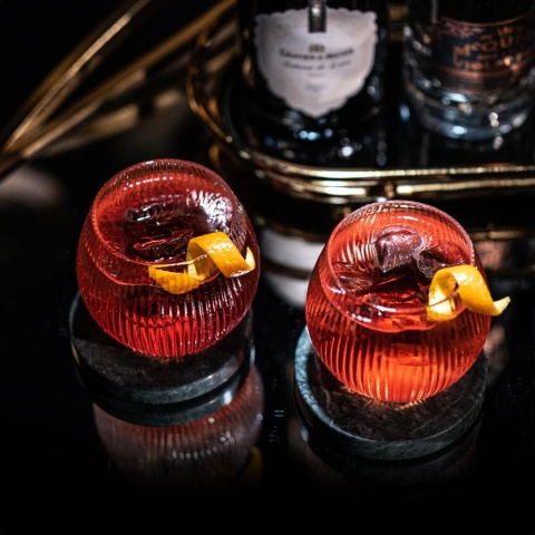 Szklanki do ginu i toniku w stylu vintage w stylu art deco, zestaw 4 sztuk, 400 ml