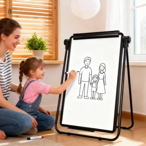 TABLICA MAGNETYCZNA 60x90 SUCHOŚCIERALNA DO PREZENTACJI FLIPCHART obrotowy