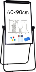 TABLICA MAGNETYCZNA 60x90 SUCHOŚCIERALNA DO PREZENTACJI FLIPCHART obrotowy