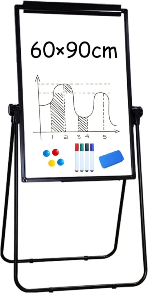 TABLICA MAGNETYCZNA 60x90 SUCHOŚCIERALNA DO PREZENTACJI FLIPCHART obrotowy