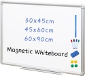 Tablica magnetyczna biała suchościeralna 120x90 cm rama aluminiowa
