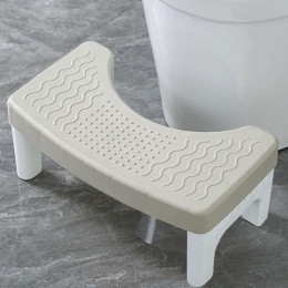Taboret toaletowy, szary, zdejmowany, antypoślizgowy
