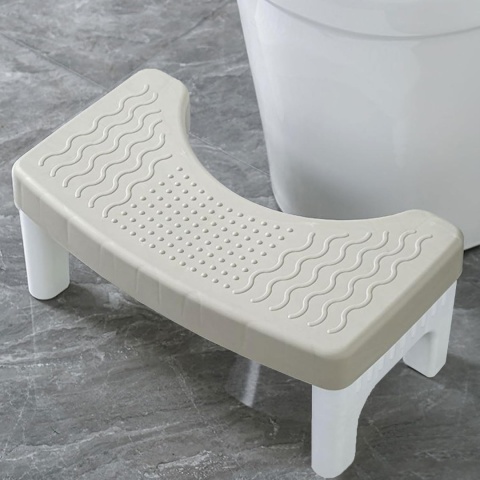 Taboret toaletowy, szary, zdejmowany, antypoślizgowy