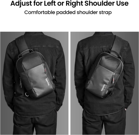 Tomtoc Compact Sling Bag, minimalny plecak na ramię z pojedynczym paskiem