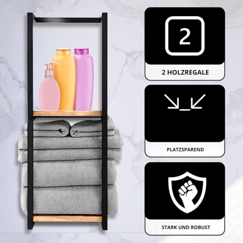 Vonia Wieszak na ręczniki – regał łazienkowy