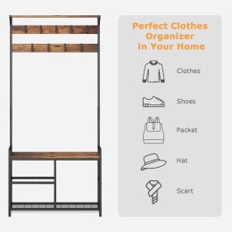 Wieszak stojący Leader Accessories dąb rustykalny