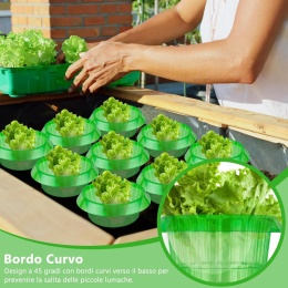 25 sztuk kołnierzy plastikowych przeciw ślimakom, do sałaty i kapusty XL