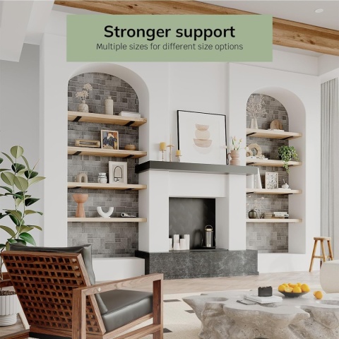 6 SZT. WYTRZYMAŁE UCHWYTY DO PÓŁEK WISZĄCYCH PŁYWAJĄCYCH