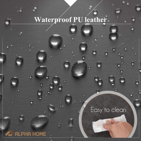 ALPHA HOME Stołek barowy z podnóżkiem 2 sztuki