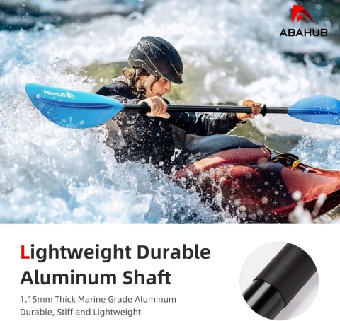 Abahub 241cm Kajak Wiosło PodwóJne Wiosło Aluminium