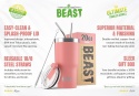 Beast Tumbler 20 oz, Blossom Kubek termiczny 550 ml