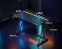 Biurko gamingowe ODK 100 × 50 RGB uchwyt na kubek hak na słuchawki