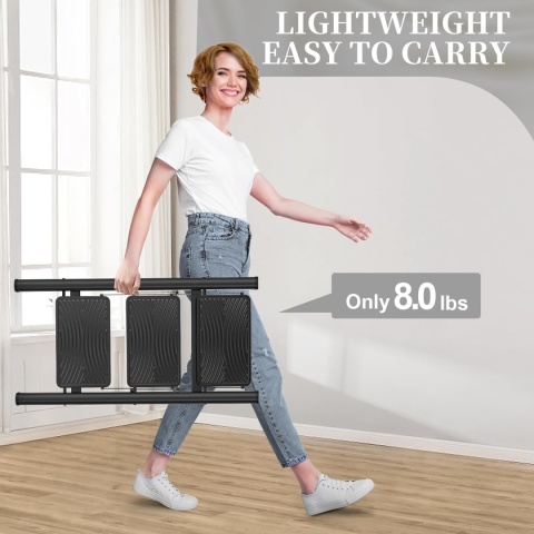 Drabina 3-stopniowa HBTower z antypoślizgowa do 150 kg metalowa