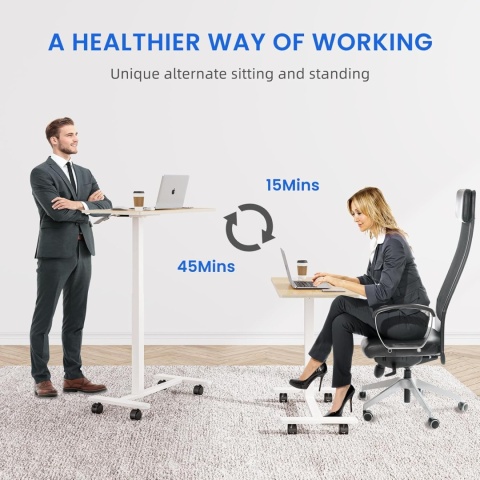 Dripex Stolik pomocniczy z regulacją wysokości na kółkach