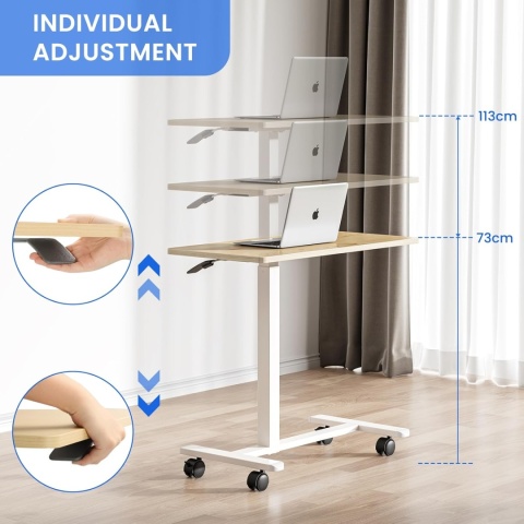 Dripex Stolik pomocniczy z regulacją wysokości na kółkach