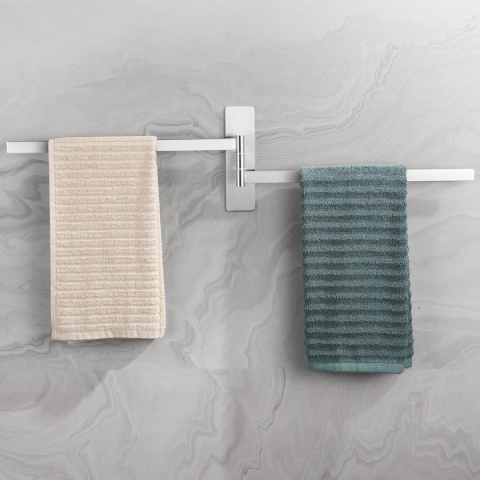 Dvocel Wieszak na ręczniki, obrotowy, 2-ramienny, bez wiercenia