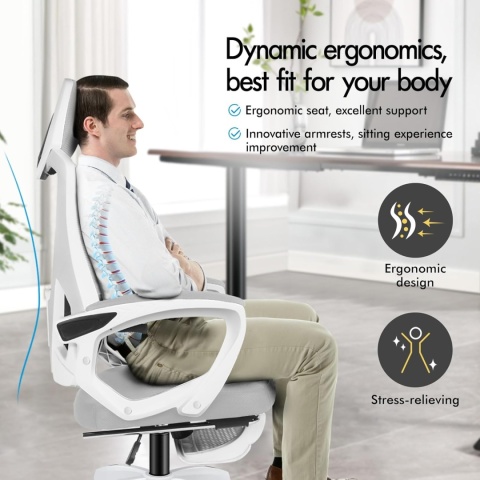 ERGONOMICZNE KRZESŁO BIUROWE ALFORDSON.