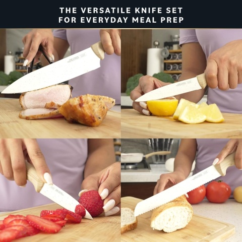 HOME HERO Profesjonalne Noże Kuchenne Ze Stali Nierdzewnej Zestaw