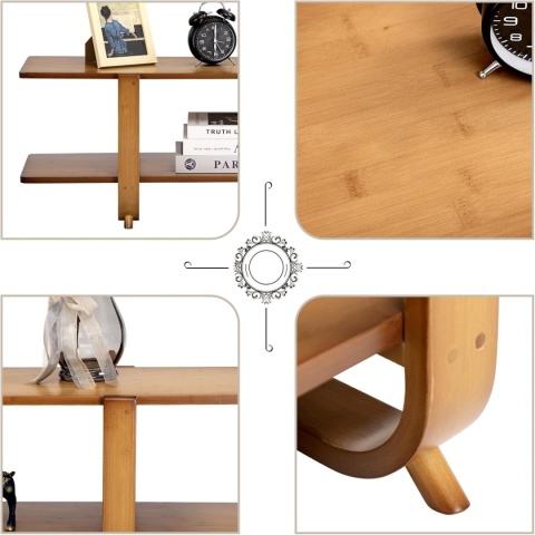 HollyHOME stolik rtv bambus 7252