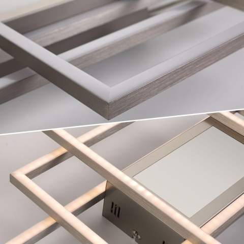 IMPTS Lampa sufitowa LED, 105 x 42 cm, ściemniana lampa sufitowa LED z pilotem