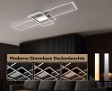 IMPTS Lampa sufitowa LED, 105 x 42 cm, ściemniana lampa sufitowa LED z pilotem