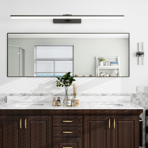 Lustro Koonmi stojące prostokąt rama metal 144× 45 cm